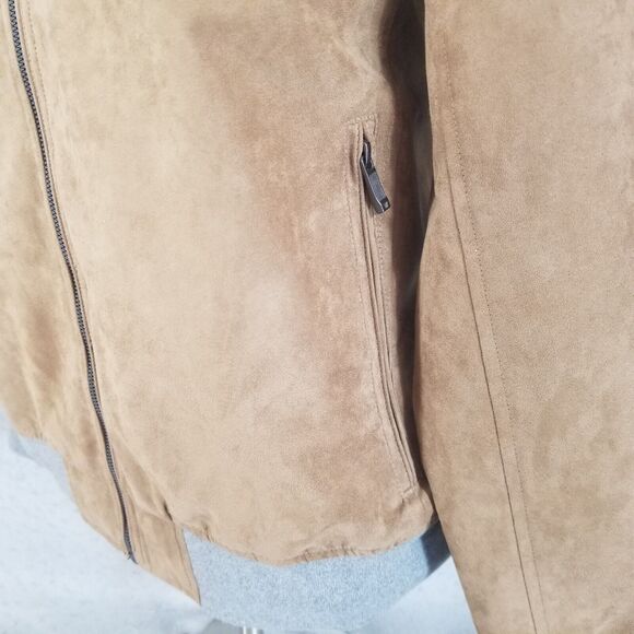 Weatherproof Jacket Mens XL Extra large Brown Micro Suede NEW - Picture 7 of 12